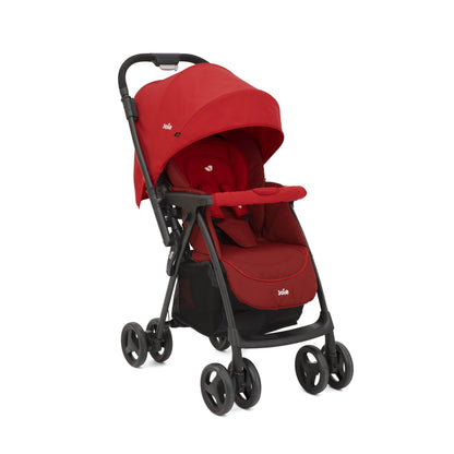 Joie Mirus Lightweight Baby Stroller - Pram with Reversible Handle, Hand Brake and One-Hand Fold, Buggy for Kids 0-2 Years (Upto 17.5 Kg) Lychee