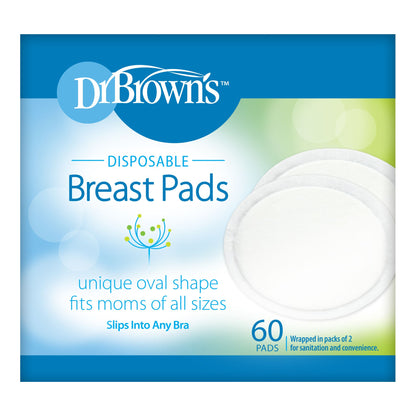 Dr. Brown's Disposable Breast Pads 60 Pieces White