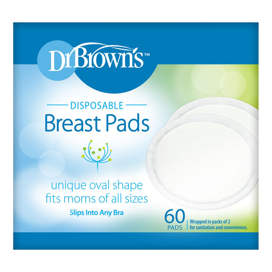 Dr. Brown's Disposable Breast Pads 60 Pieces White