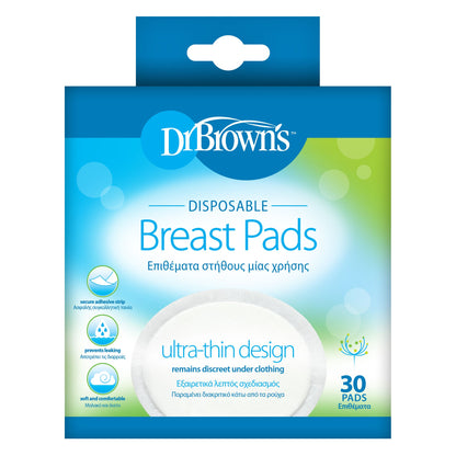 Dr. Brown's Disposable Breast Pads 30 Pieces White
