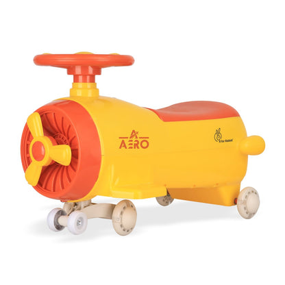 R for Rabbit Iya Iya Aero Swing Car For Kids (Yellow Orange)