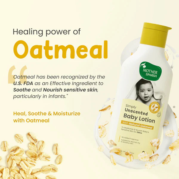 Mother Sparsh Simply Unscented Baby Lotion 200ml