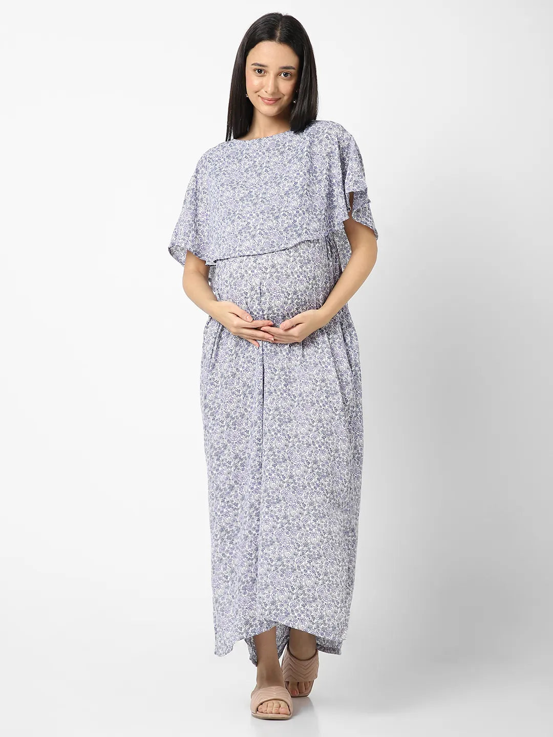 Mystere Paris Floral Maternity Dress