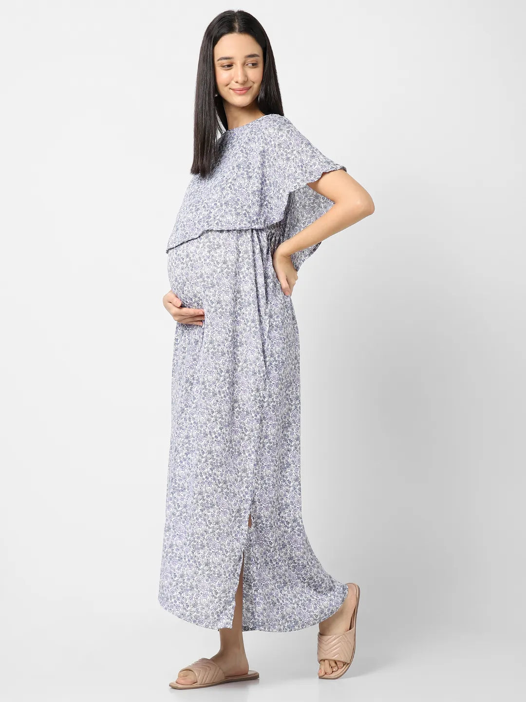 Mystere Paris Floral Maternity Dress