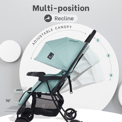 R for Rabbit Poppins Joy Cute Stroller For Kids Green Black