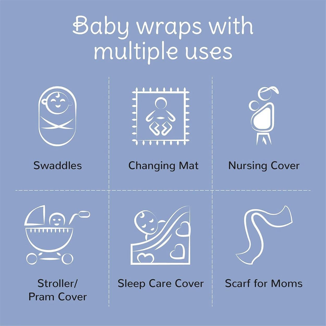 Tiny Lane Newborn Baby Gift Pack | Pack of 8