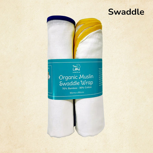 Classic White Bamboo Swaddle Set - Pack of 2