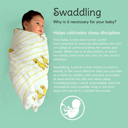 Classic White Bamboo Swaddle Set - Pack of 2