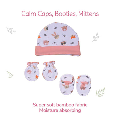 Tiny Lane Adorable & Comfy Baby Clothing - Dino Jhabla, Legging, & Cap Booties Miten