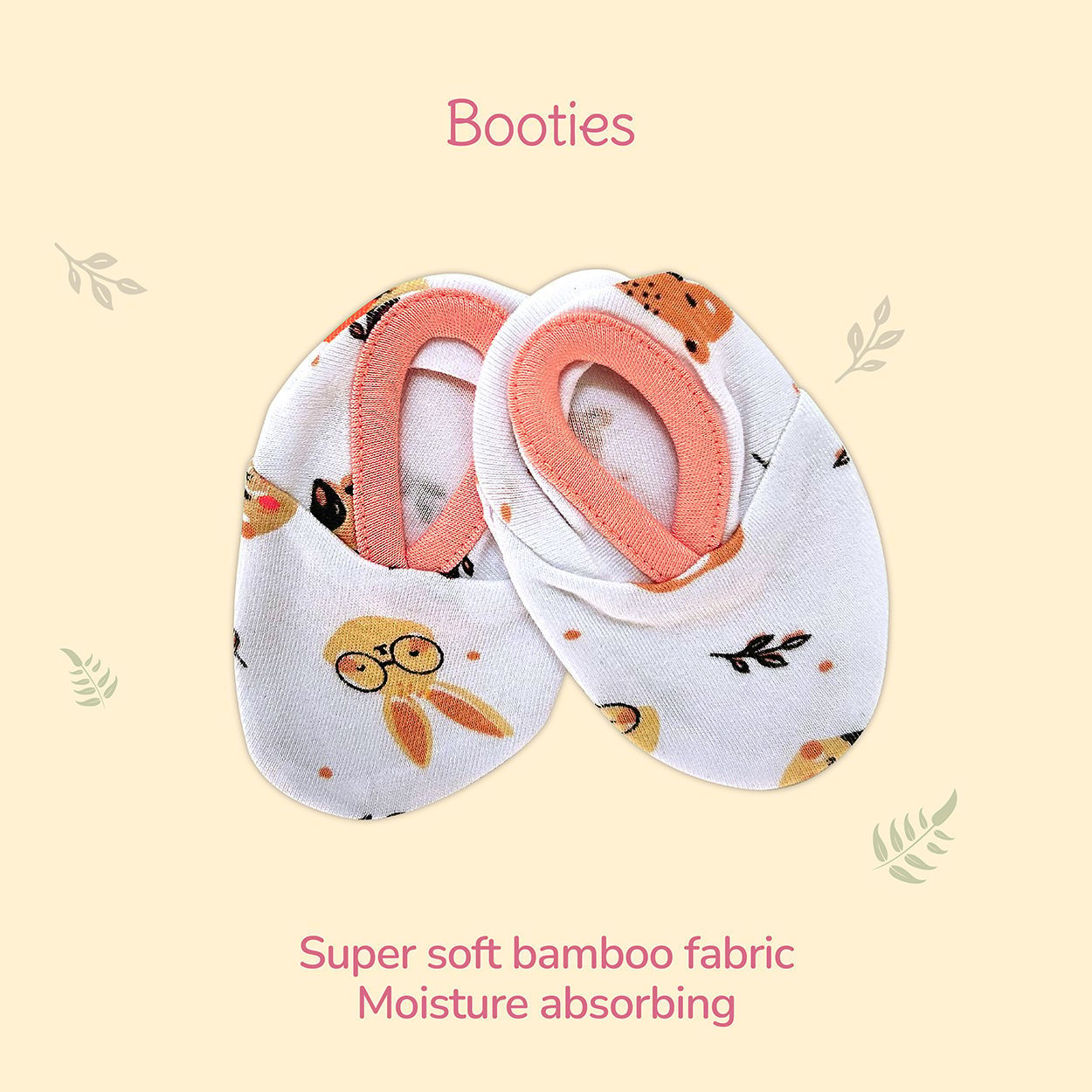 Honey Bunny Infant Onesie, Cap, Bootie, and Mitten Set 0-3 Months Baby