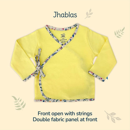 Yellow Organic Newborn Baby Clothing Combo Set