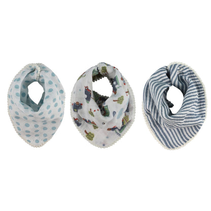 Abracadabra Muslin Bandana Bibs - Transport Pack of 3