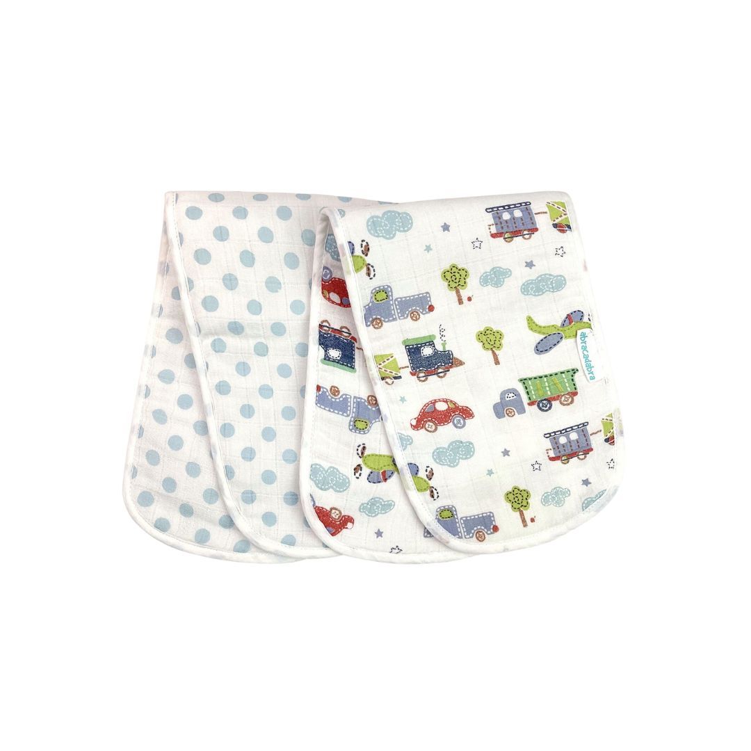 Abracadabra Muslin Burp Pad - Transport Pack of 2