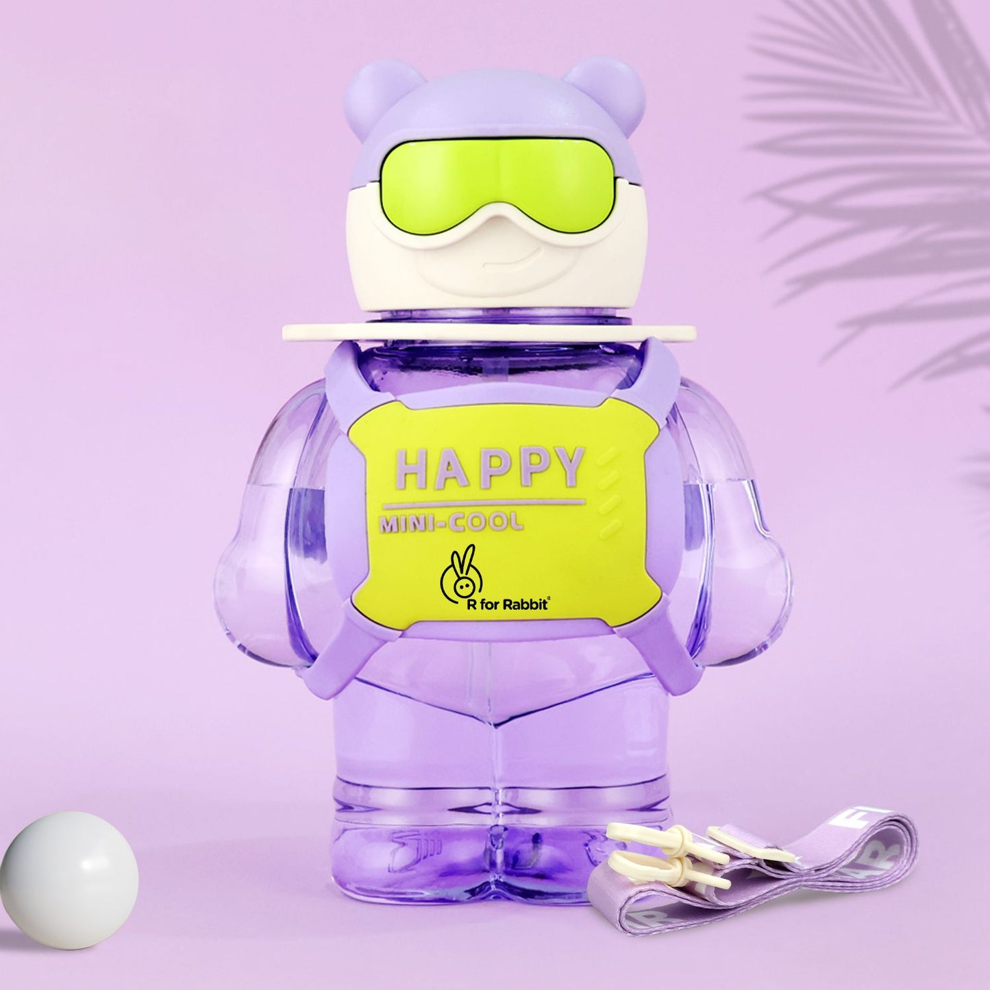 R for Rabbit Tritan Astro Baby Straw Sipper Bottle Purple