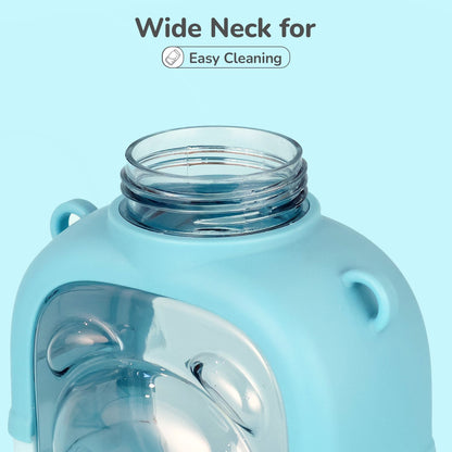 R for Rabbit Tritan Baloo Baby Straw Sipper Bottle BPA Free Tritan Material With Silicone Straw Blue
