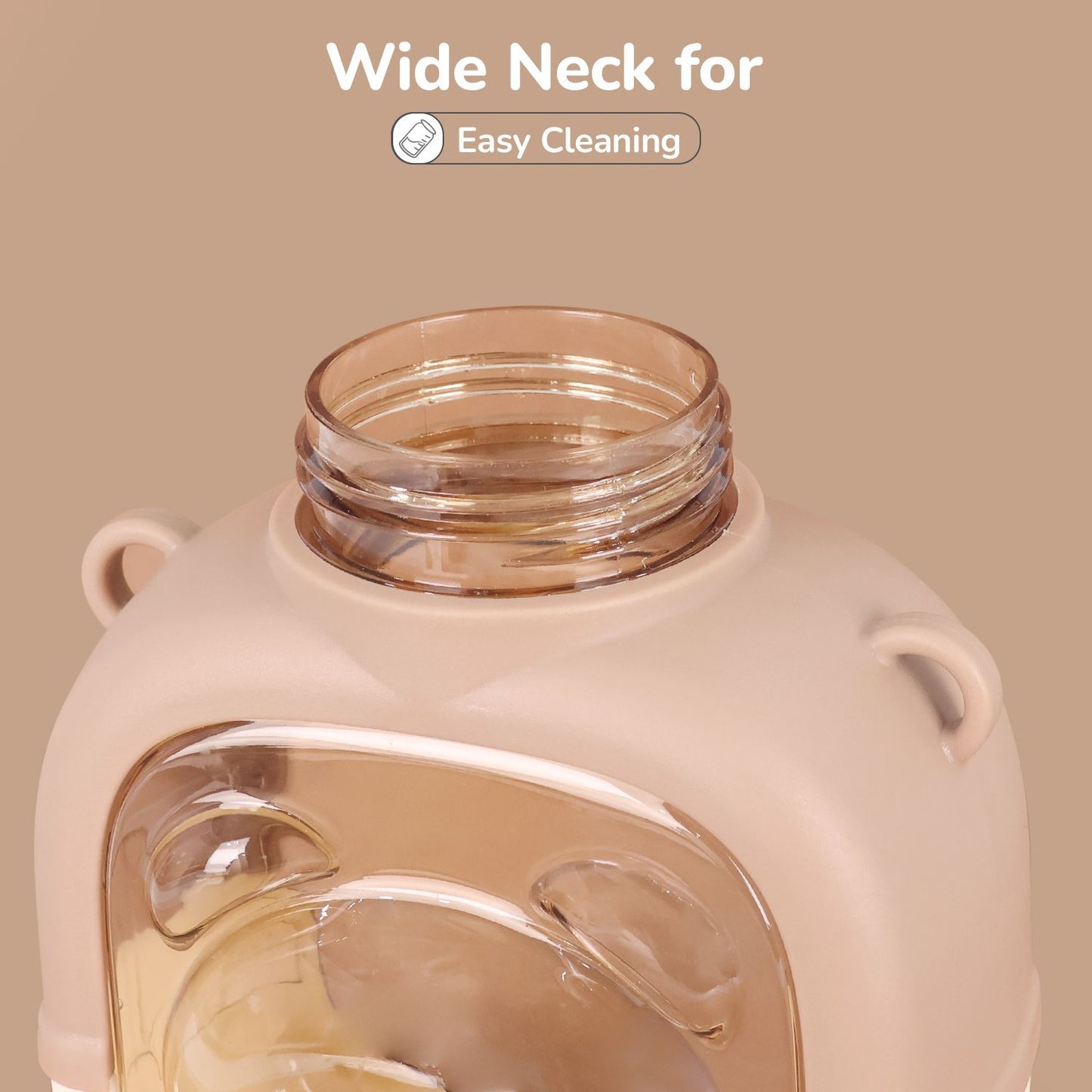 R for Rabbit Tritan Baloo Baby Straw Sipper Bottle BPA Free Tritan Material With Silicone Straw Brown