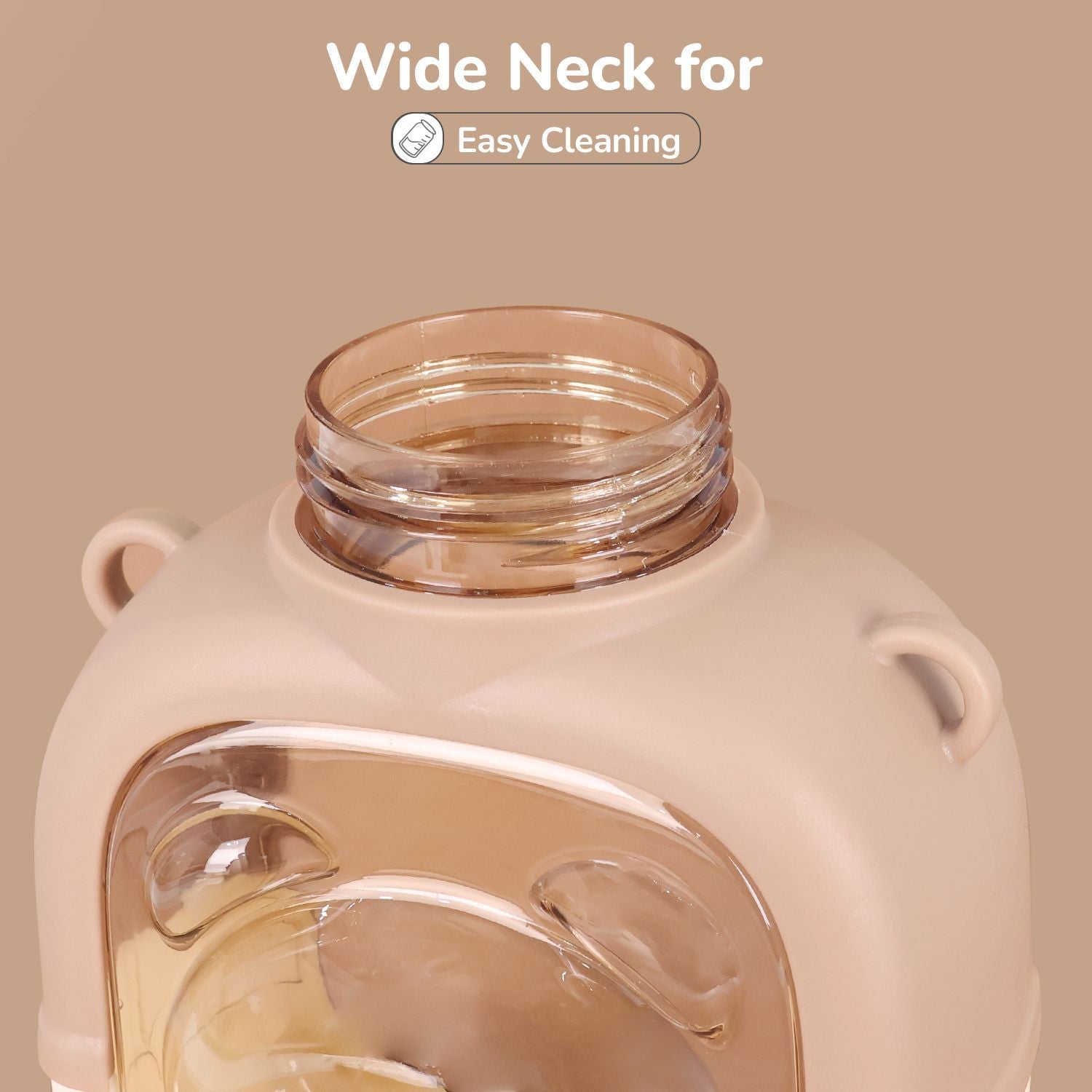 R for Rabbit Tritan Baloo Baby Straw Sipper Bottle BPA Free Tritan Material With Silicone Straw Brown