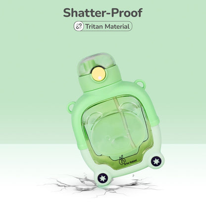 R for Rabbit Tritan Baloo Baby Straw Sipper Bottle BPA Free Tritan Material With Silicone Straw Green