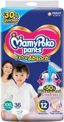 MamyPoko Pants EXtra Absorb - XXL  (36 Pieces)