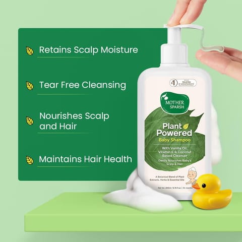 Mother Sparsh Plant Powered Natural Baby Shampoo 200ml