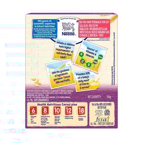 Nestle Cerelac Grains & Fruits Baby Cereal, 18 -24 mths, 300 gm