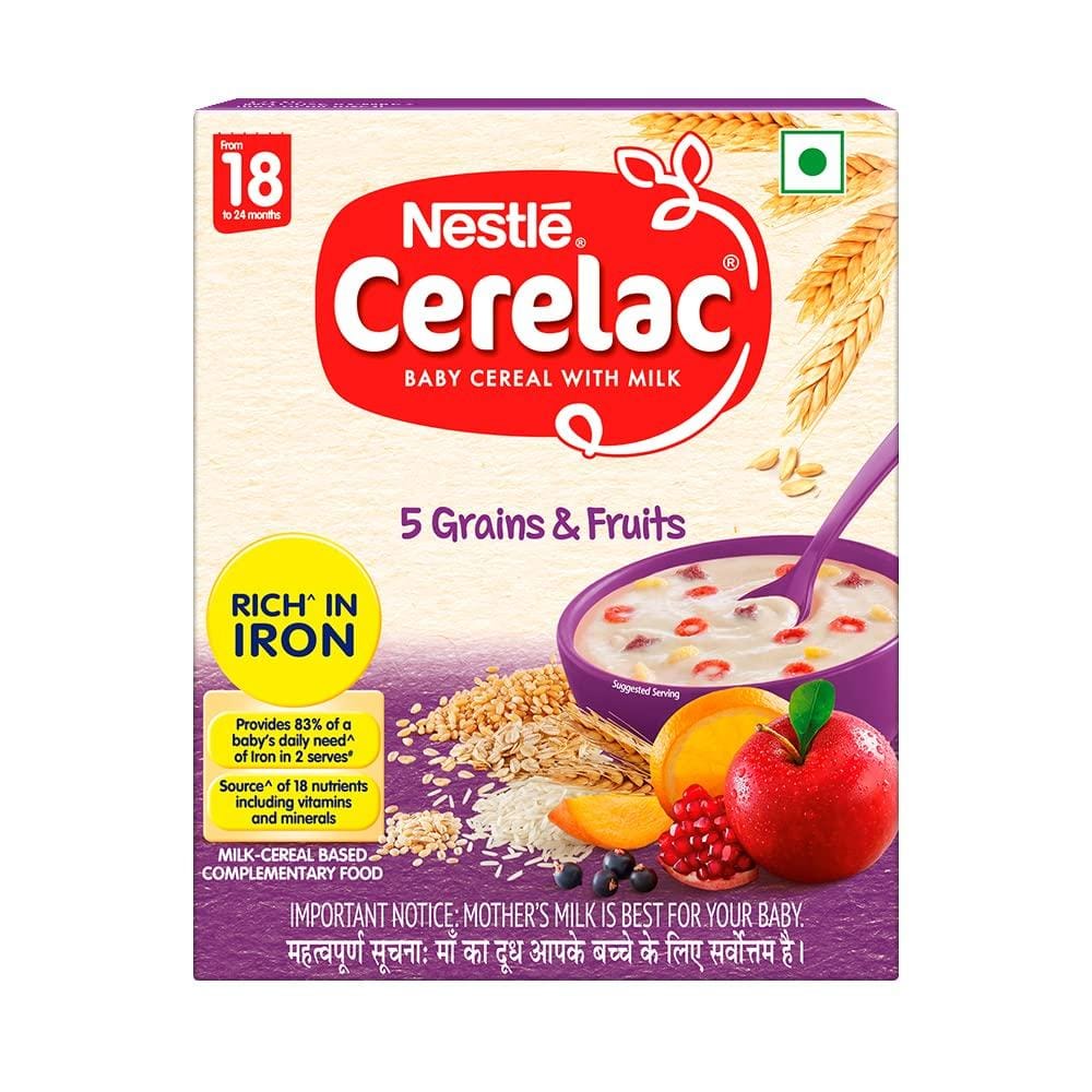 Nestle Cerelac Grains & Fruits Baby Cereal, 18 -24 mths, 300 gm