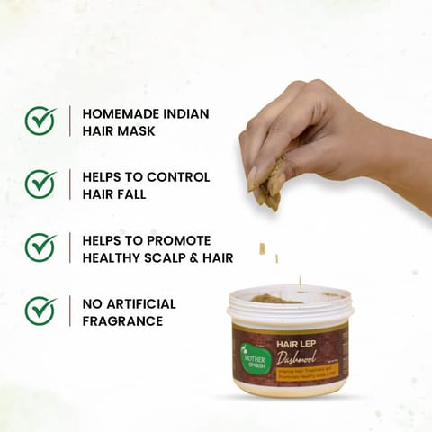 Mother Sparsh Dashmool Hair Lep Powder Pre Shampoo 60 gm