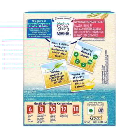 Nestle Cerelac Rice Baby Cereal, 6-12 Months, 300 gm