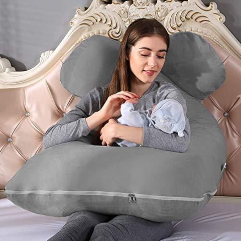 Mom\'s Moon Premium Ultra Soft U Shaped Pregnancy Pillow