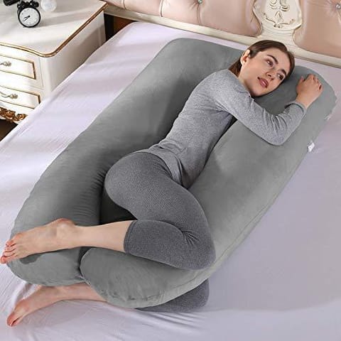 Mom\'s Moon Premium Ultra Soft U Shaped Pregnancy Pillow