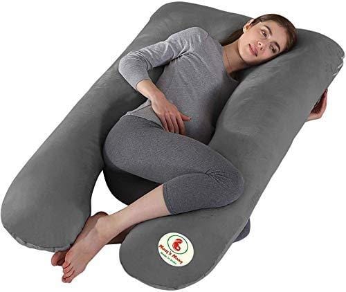 Mom\'s Moon Premium Ultra Soft U Shaped Pregnancy Pillow