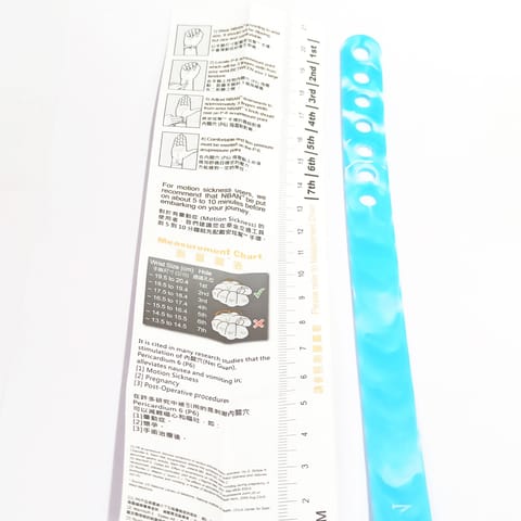 NBAN Sky Blue anti nausea wrist band