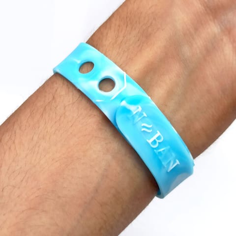 NBAN Sky Blue anti nausea wrist band