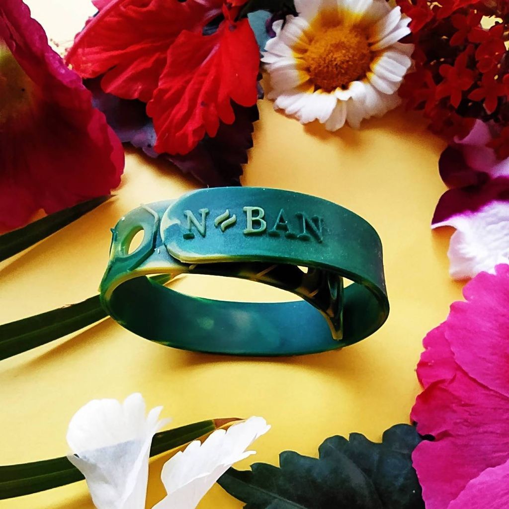 NBAN Forest Green anti-nausea wrist band for morning sickness