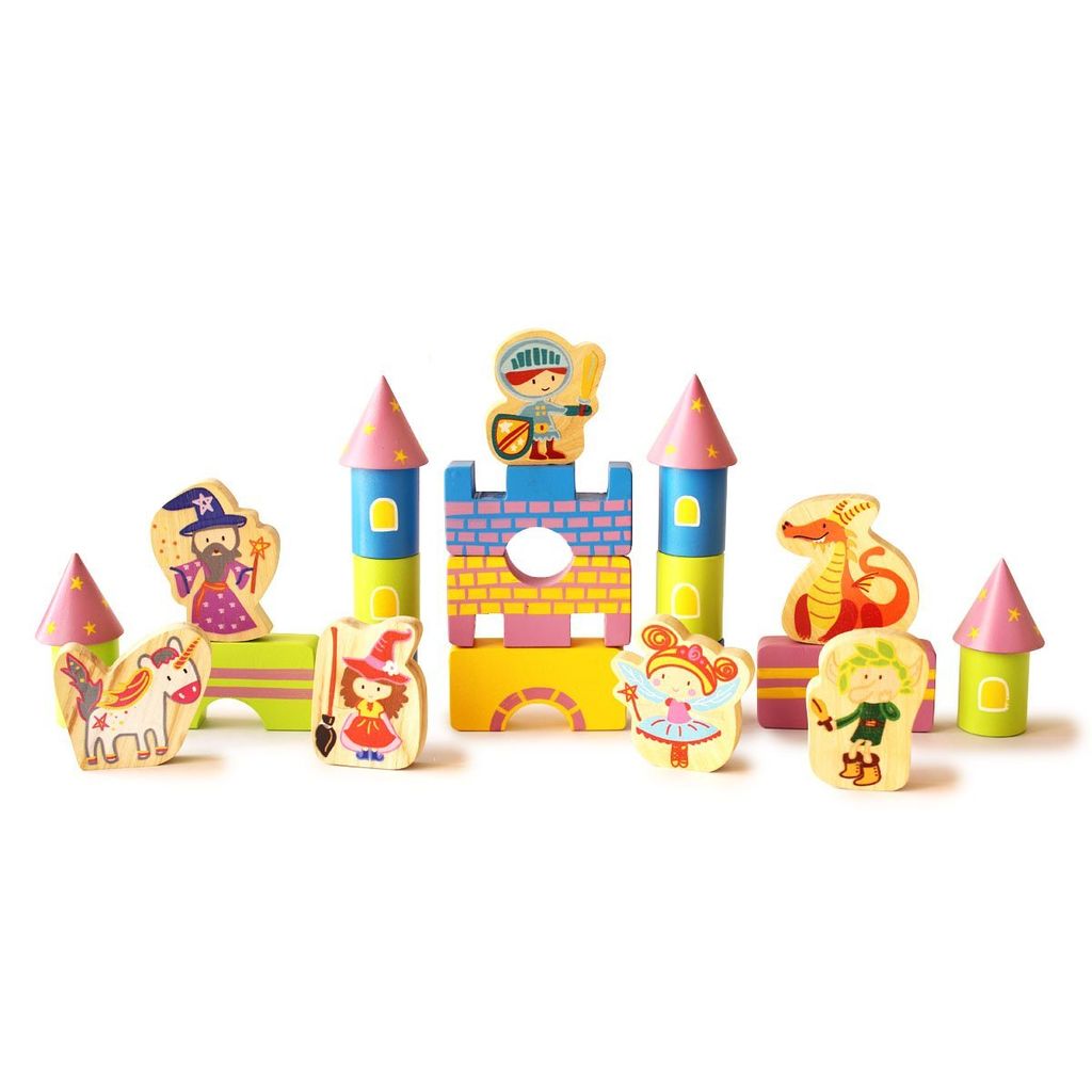 Shumee Starry Castle and Fantasy Characters Wooden Blocks