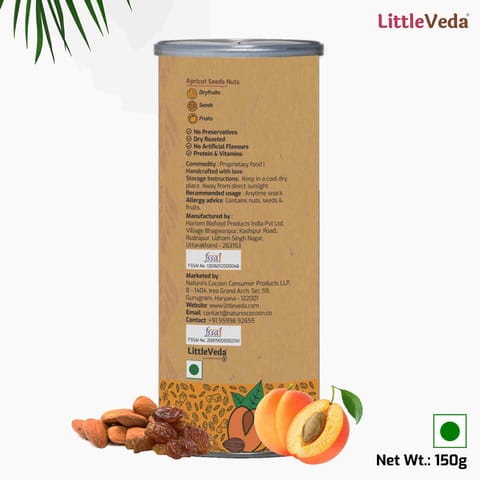 LittleVeda Pregnancy Trail Mix - Apricot, Seeds & Nuts, Trimester 1 & 2