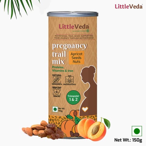 LittleVeda Pregnancy Trail Mix - Apricot, Seeds & Nuts, Trimester 1 & 2