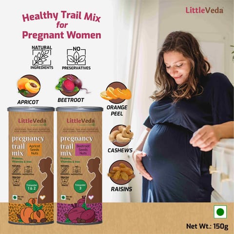 LittleVeda Pregnancy Trail Mix - Beetroot, Seeds & Nuts, Trimester 3