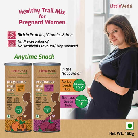 LittleVeda Pregnancy Trail Mix - Beetroot, Seeds & Nuts, Trimester 3