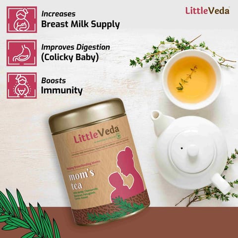 Little Veda Moms Tea Traditional Caffeine Free tea for Breastfeeding Mother's