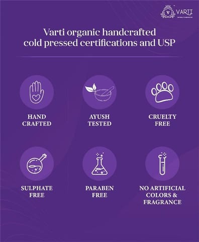 VARTI -AYUSH Certified, Parabens & Sulphate Free Cold Pressed Baby Bar, 100% Organic & Chemical free