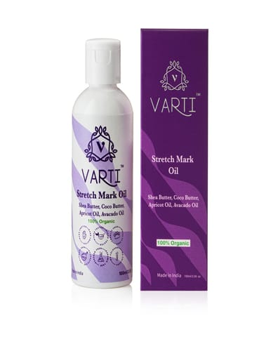 VARTI -AYUSH Certified, Parabens & Sulphate Free Stretch Mark Oil, 100% Organic & Chemical free