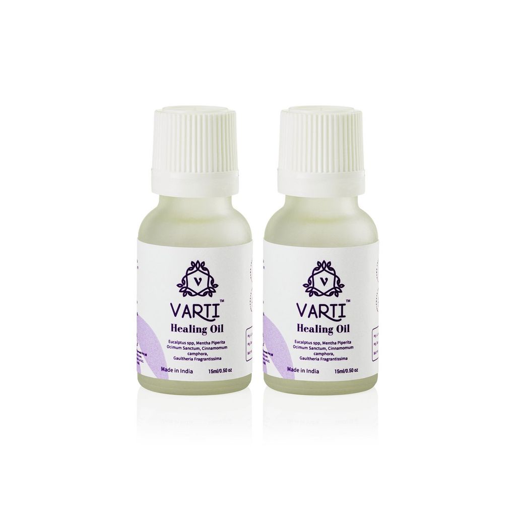 VARTI -AYUSH Certified, 100% Organic and Chemical Free Healing Oil-15ml " Combo Pack -2"