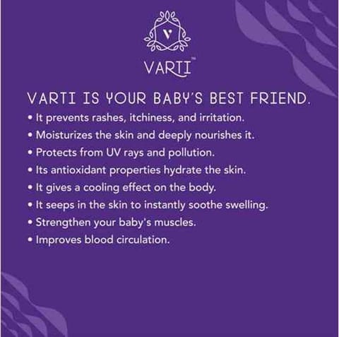 VARTI -AYUSH Certified, 100% Organic & Chemical free Baby Oil & Baby Bar "Combo Pack" Cold Pressed