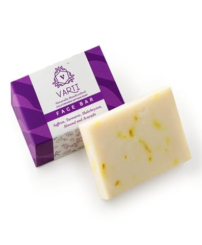 VARTI -AYUSH Certified, Parabens & Sulphate Free Cold Pressed Saffron Face bar