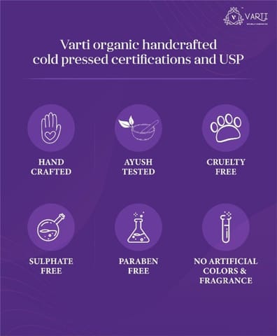 VARTI -AYUSH Certified, Parabens & Sulphate Free Cold Pressed Saffron Face bar
