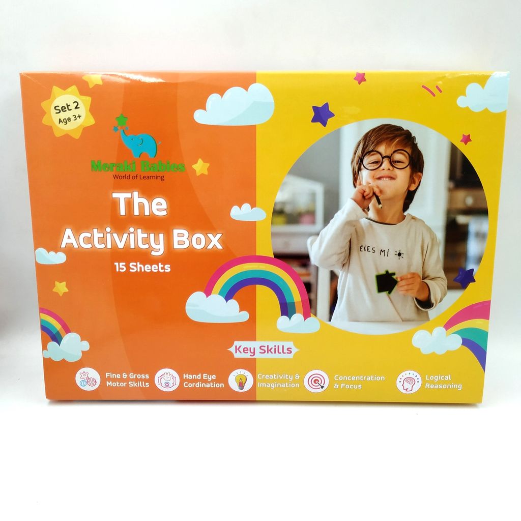 Meraki Babies Kids Activity Box - 15 Sheets - Age 3+