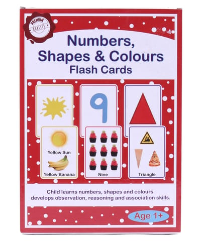 Numbers, Shapes & Colours Flash card