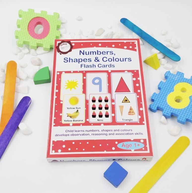 Numbers, Shapes & Colours Flash card