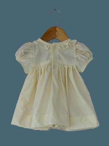 Cream Smocking Frock